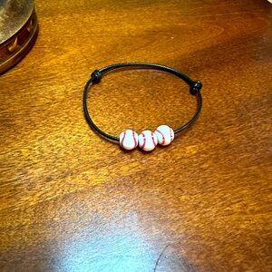 Baseball Bead Bracelet